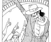 Coloriage Concert de Michael Jackson