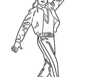 Coloriage Danse de Michael Jackson pour toddlers