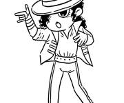 Coloriage Danse sp&eacute;cial de Michael Jackson