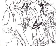 Coloriage Famille de Michael Jackson