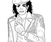 Coloriage Image de Michael Jackson