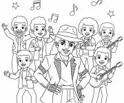 Coloriage La famille jackson