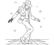 Coloriage le moonwalk du roi