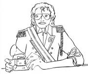 Coloriage Le populaire Michael Jackson