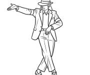 Coloriage Le Roi de la Pop