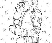 Coloriage Le roi de Pop Michael Jackson qui chante