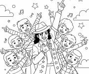 Coloriage Les jackson 5