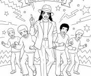 Coloriage Michael et ses fr&egrave;res