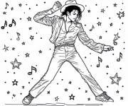Coloriage Michael Jackson &agrave; t&eacute;l&eacute;charger