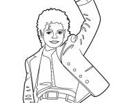 Coloriage Michael Jackson aimable