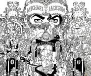 Coloriage Michael Jackson anti-stress
