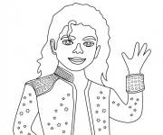 Coloriage Michael Jackson au crayon