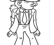 Coloriage et dessins gratuit Michael Jackson cool à imprimer