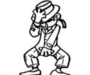 Coloriage Michael Jackson cool pour enfants
