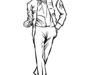 Coloriage Michael Jackson corps entier