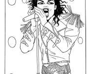 Coloriage Michael Jackson de Pop