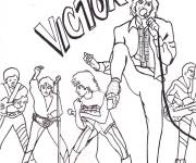 Coloriage Michael Jackson en bande