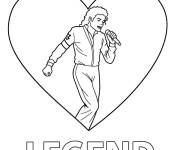 Coloriage Michael Jackson l&eacute;gende