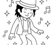Coloriage Michael Jackson lineart