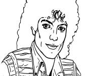 Coloriage Michael Jackson pendant les ann&eacute;es 90's