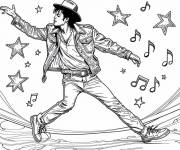 Coloriage Michael Jackson pour les fans
