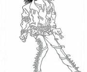 Coloriage Michael Jackson rigolo