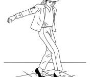 Coloriage Michael Jackson roi de Pop