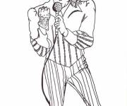 Coloriage Michael Jackson simple