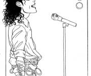 Coloriage Michael Jackson style comics