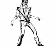 Coloriage Michael Jackson zombie