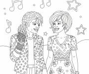 Coloriage Michael Jakson avec whitney
