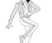 Coloriage On aime tous Michael Jackson