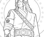 Coloriage Poster du concert de Michael Jackson