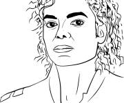 Coloriage Star Michael Jackson