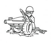 Coloriage Canon