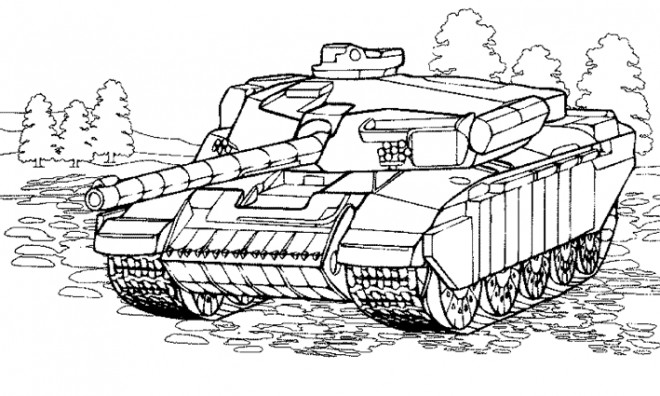 dessin de tank blinde