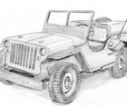 Coloriage Jeep dessin