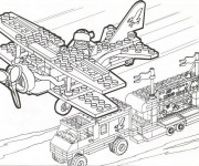 Coloriage et dessins gratuit Militaire Lego à imprimer