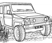 Coloriage V&eacute;hicule blind&eacute;