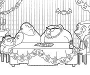 Coloriage Bruiser Jr, Bruiser Sr, Wicket chez Mr. Bean