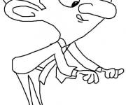 Coloriage Caricature de Bean