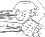 Coloriage D&eacute;fense dr&ocirc;le de Mr Bean