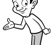 Coloriage Gentil mr Bean