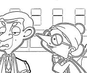 Coloriage Irma et Mr Bean