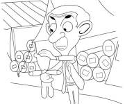 Coloriage Les aventures de Mr Bean et Teddy