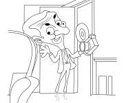 Coloriage Mr Bean &agrave; la maison