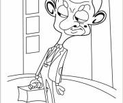 Coloriage Mr Bean dr&ocirc;le dessin&eacute; par enfants