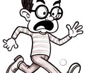 Coloriage Mr Bean en courant
