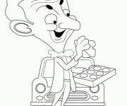 Coloriage Mr Bean en noir et blanc
