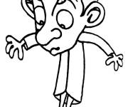 Coloriage Mr Bean facile